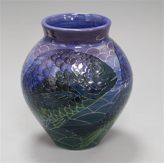 Sally Tuffin for Dennis Chinaworks, a fish vase